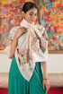 Japanese Rose | Embroidered Wool Silk Stole