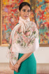 Japanese Rose | Embroidered Wool Silk Stole