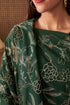 Golden Peony | Embroidered Fine Merino Wool Stole