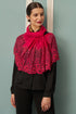 Floral Inset | Embroidered Fine Merino Wool Stole