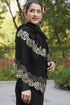 Golden Rose | Embroidered Fine Merino Wool Stole