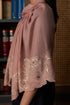 Magnolia Bloom | Embroidered Wool Silk Stole