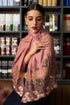 Dainty Petals | Embroidered Wool Silk Stole