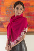 Bloomline Elegance | Embroidered Wool Silk Stole