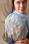 Leafy Sparkle | Embroidered Wool Silk Stole