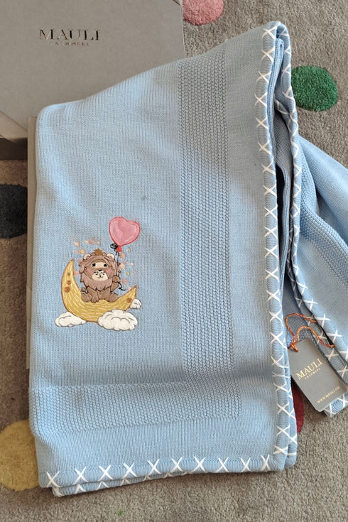 Baby Simba & the Moon Ride | Personalized Baby Blanket