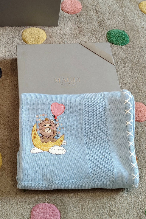 Baby Simba & the Moon Ride | Personalized Baby Blanket