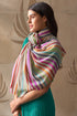 Rainbow Wings | Embroidered Wool Silk Stole