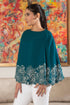 Floral Twirl Poncho