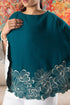 Floral Twirl Poncho