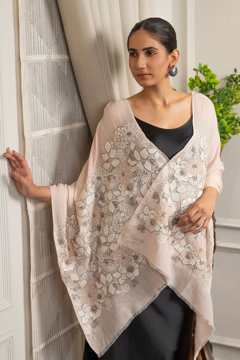 Summer Bloom | Fine Merino Wool Stole