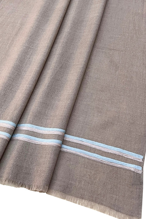 The Prudent | Embroidered Fine Wool Silk Stole