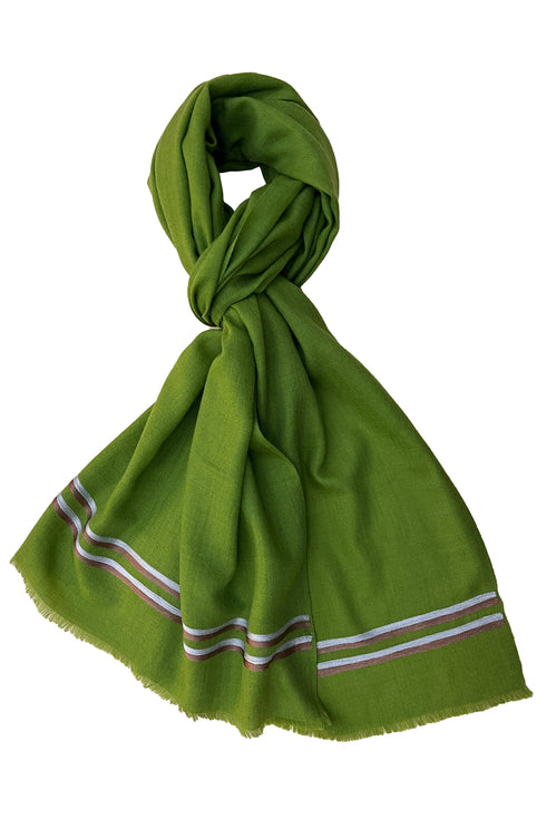 The Prudent | Embroidered Fine Wool Silk Stole