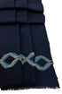 The Statesman Embroidered Fine Wool Silk Stole