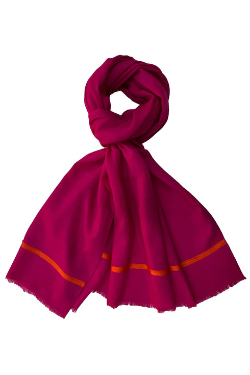 The Statement | Embroidered Fine Wool Silk Stole