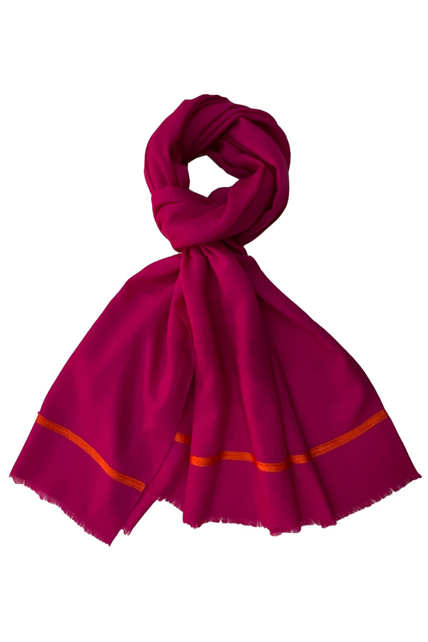 The Statement | Embroidered Fine Wool Silk Stole
