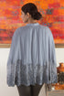 Floral Inlay Lace Cape