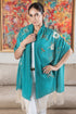 Blush Gold Blossom | Embroidered Wool Silk Stole