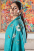 Blush Gold Blossom | Embroidered Wool Silk Stole