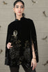 Mauli Velvet Dahlia Floral Cape
