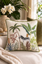 The Zebra’s Promenade | Embroidered Cushion Cover