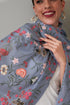 Tender Bloom | Embroidered Pure Cashmere Stole
