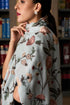 A Peony Dream | Embroidered Pure Cashmere Stole
