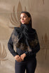 Magnolia Bloom | Embroidered Wool Silk Stole