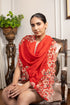 Orchidaceae | Embroidered Fine Wool Silk Stole