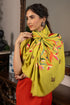 Paradise Bloom | Embroidered Wool Silk Stole