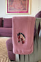 The Noble Stallion | Embroidered Cotton Knit Blanket