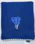 The Gentle Giant | Embroidered Cotton Knit Blanket