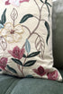 Bougainville Whisper | Embroidered Cushion Cover