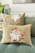 Bougainville Whisper | Embroidered Cushion Cover