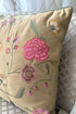 The Carnation Canvas | Embroidered Cushion Cover
