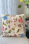 The Carnation Canvas | Embroidered Cushion Cover