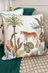 The Cheetah’s Midnight Stroll | Embroidered Cushion Cover