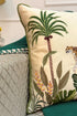 The Cheetah’s Regal Prowl | Embroidered Cushion Cover