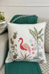 The Flamingo’s Fete | Embroidered Cushion Cover