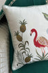 The Flamingo’s Fete | Embroidered Cushion Cover