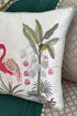 The Flamingo’s Fete | Embroidered Cushion Cover