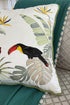 The Toucans Gala | Embroidered Cushion Cover