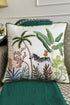 The Zebra’s Promenade | Embroidered Cushion Cover