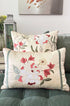 Bougainvillea Accent | Embroidered Cushion Cover