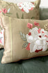 Bougainvillea Accent | Embroidered Cushion Cover