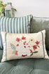 Bougainvillea Accent | Embroidered Cushion Cover