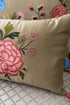 The Carnation Cadenza | Embroidered Cushion Cover