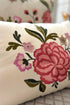 The Carnation Cadenza | Embroidered Cushion Cover