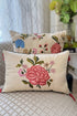 The Carnation Cadenza | Embroidered Cushion Cover