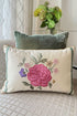 The Carnation Cadenza | Embroidered Cushion Cover